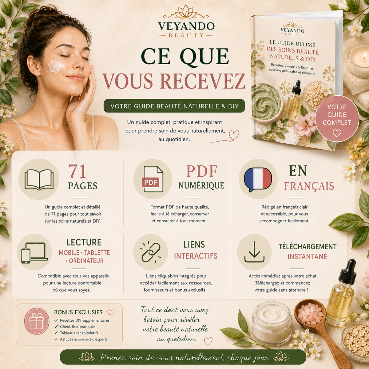 30 Recettes Beauté Maison – Soins Visage DIY