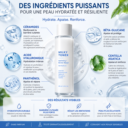 Toner Lacté Hydratant à la Centella & Céramides – 200 ml