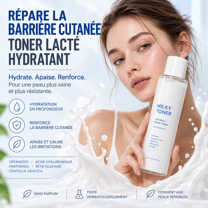 Toner Lacté Hydratant à la Centella & Céramides – 200 ml