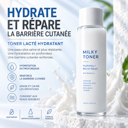 Toner Lacté Hydratant à la Centella & Céramides – 200 ml